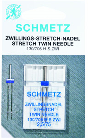 Schmetz Symaskinsnl Tvilling Strck 130/705 H-S Zwi Str. 4,0-75 - 2