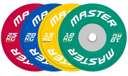 COMPETITION BUMPER PLATE (VIKT: MASTER FITNESS COMPETITION PLATE 20 KG)
