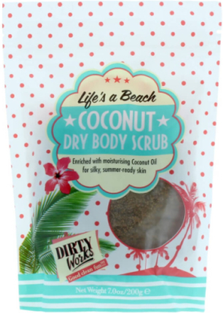 Dirty Works Coconut Dry Body Scrub 200 g