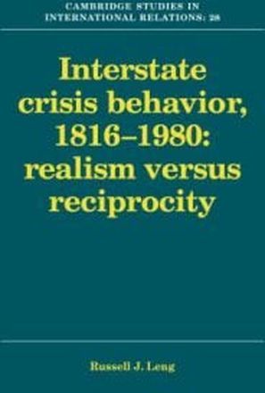 Interstate Crisis Behavior, 1816–1980