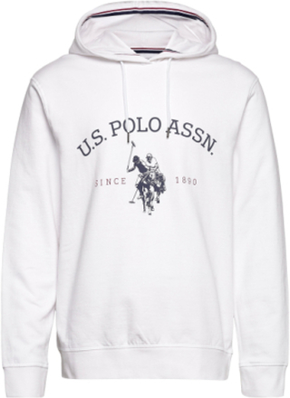 Uspa Sweatshirt Carl Men Tops Sweatshirts & Hoodies Hoodies White U.S. Polo Assn.