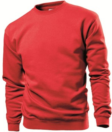 Stedman Sweatshirt Men Röd Large Herr