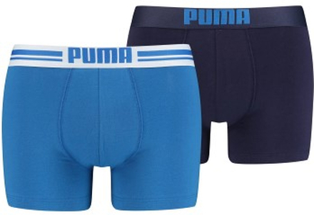 Puma Kalsonger 2P Everyday Placed Logo Boxer Blå bomull Large Herr