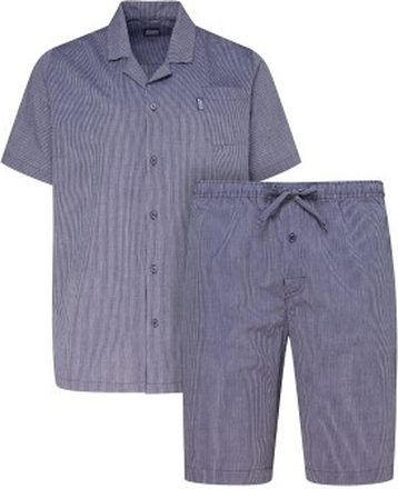 Jockey Short Pyjama Woven Marineblå bomuld X-Large Herre