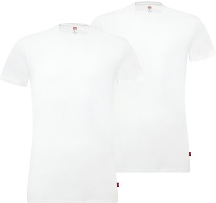 Levis 2P Base Crew Neck T-shirt Weiß Baumwolle X-Large Herren