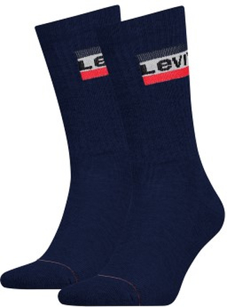 Levis Strømper 2P Sport Regular Cut Sock Mørkblå Str 43/46