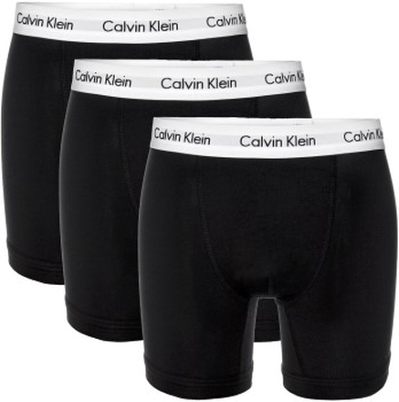 Calvin Klein 3P Cotton Stretch Boxer Brief Sort bomuld X-Large Herre