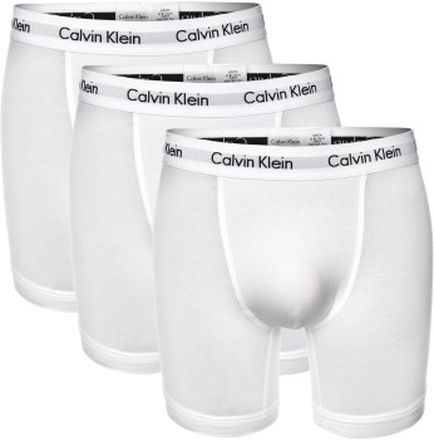 Calvin Klein 3P Cotton Stretch Boxer Brief Hvid bomuld Medium Herre
