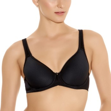 Wacoal Bh Basic Beauty Spacer Underwire T-Shirt Bra Sort polyester D 80 Dame