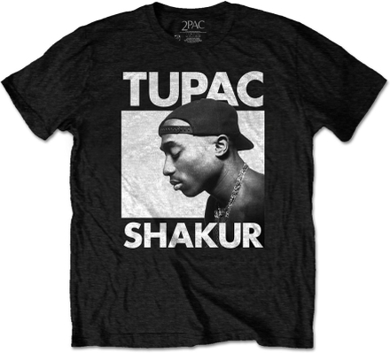 Tupac: Unisex T-Shirt/Eyes Closed (Eco-Friendly) (Large)