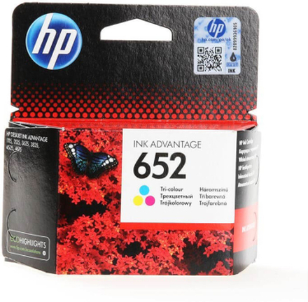 HP Ink F6V24AE 652 Tri-colour
