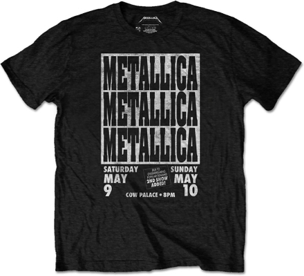 Metallica: Unisex T-Shirt/Cow Palace (Eco-Friendly) (Large)