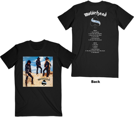 Motörhead: Unisex T-Shirt/Ace of Spades Track list (Back Print) (Medium)