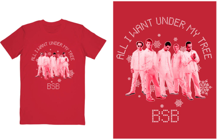 Backstreet Boys: Unisex T-Shirt/All I Want Xmas (X-Large)