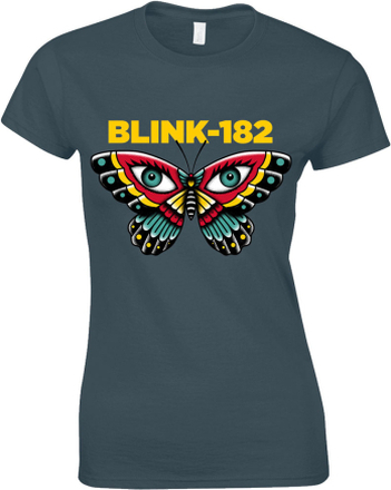 Blink-182: Ladies T-Shirt/Butterfly (Small)