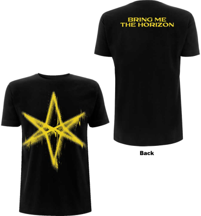 Bring Me The Horizon: Unisex T-Shirt/Spray Hex (Back Print) (Small)