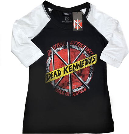 Dead Kennedys: Ladies Raglan T-Shirt/Destroy (Medium)