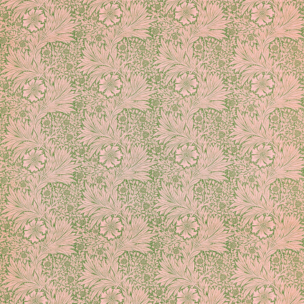 William Morris tyg Marigold Olive/Pink