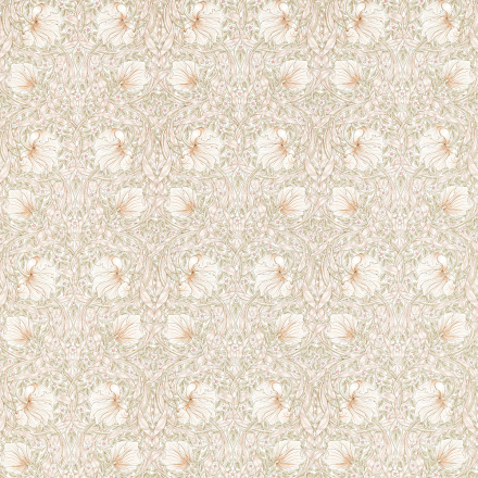 William Morris tyg Pimpernel Cochineal Pink