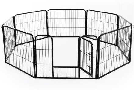 Recinto per cani gatti cuccioli roditori recinzione rete gabbia 80x60cm 8pz