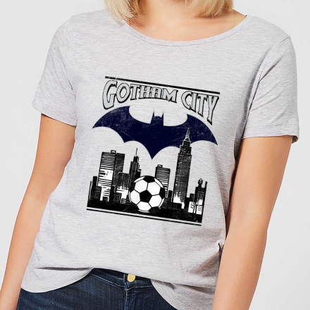 DC Comics Batman Football Gotham City Women's T-Shirt - Grey - L - Grey