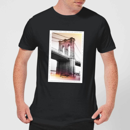 Brooklyn Bridge Men's T-Shirt - Black - 4XL - Black