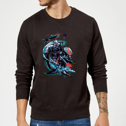 Aquaman Black Manta & Ocean Master Sweatshirt - Black - XL - Black