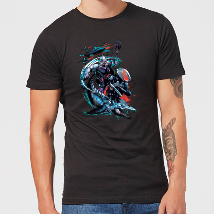 Aquaman Black Manta & Ocean Master Men's T-Shirt - Black - XL
