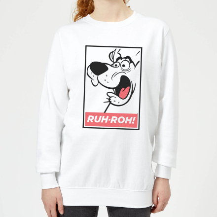 Scooby Doo Ruh-Roh! Women's Sweatshirt - White - S - White