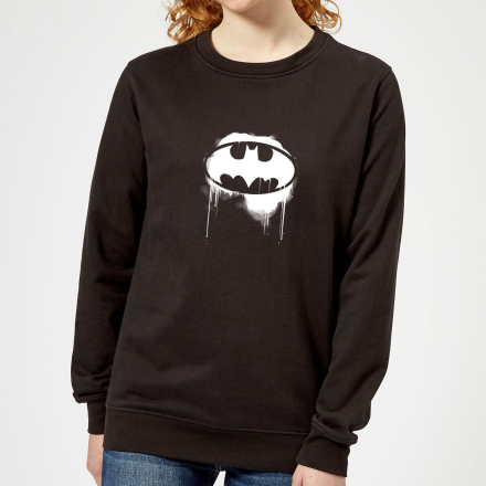 Justice League Graffiti Batman Women's Sweatshirt - Black - S - Black
