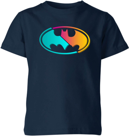 Justice League Neon Batman Kids' T-Shirt - Navy - 7-8 Years