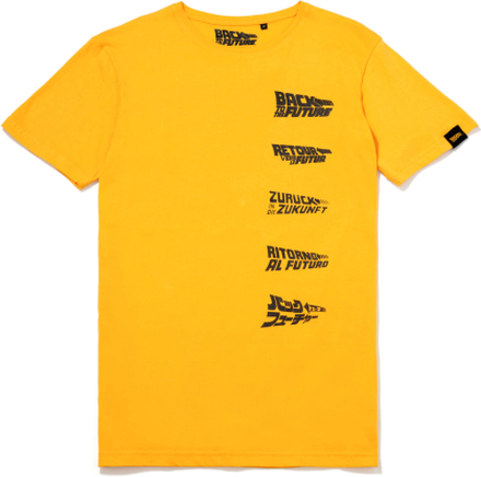 Global Legacy Back To The Future DeLorean T-Shirt - Yellow - M