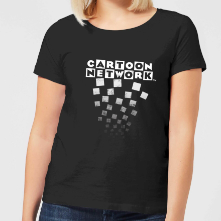 Cartoon Network Logo Fade Women's T-Shirt - Black - XXL - Black