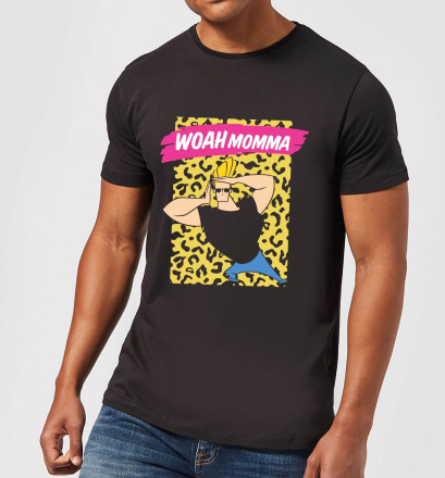 Johnny Bravo Woah Momma Men's T-Shirt - Black - 3XL