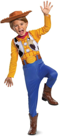 Lisensiert Toy Story Woody Kostyme med Hatt til Barn - 5-6 ÅR