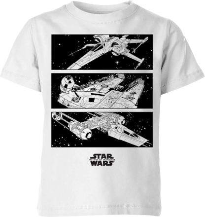 The Rise of Skywalker Resistance Ships Kids' T-Shirt - White - 9-10 Years