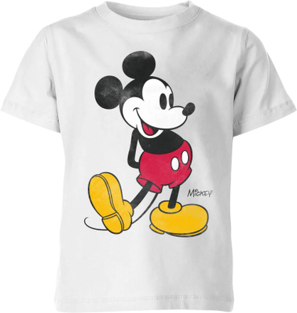 Disney Classic Kick Kids' T-Shirt - White - 7-8 Years