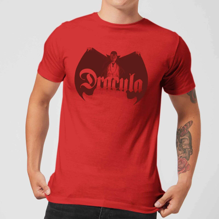 Universal Monsters Dracula Crest Men's T-Shirt - Red - L