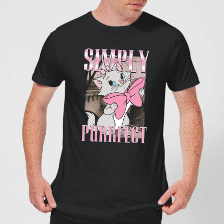 Disney Aristocats Simply Purrfect Men's T-Shirt - Black - XXL