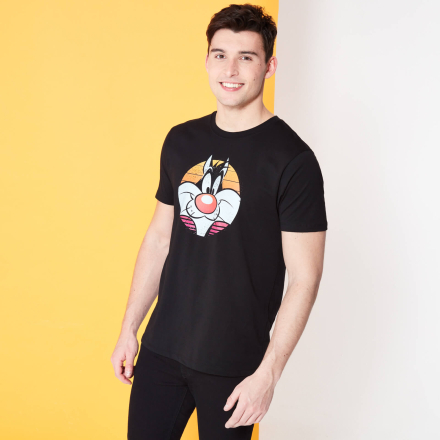 Looney Tunes Kaboom Collection Classic Sylvester Men's T-Shirt - Black - L - Black