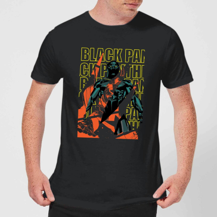 Marvel Avengers Black Panther Collage Men's T-Shirt - Black - XXL