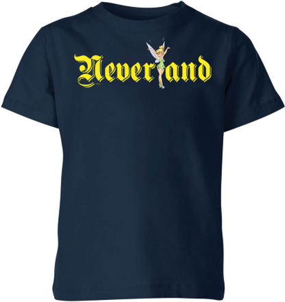 Disney Peter Pan Tinkerbell Neverland Kids' T-Shirt - Navy - 11-12 Years - Navy