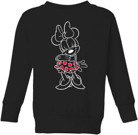 Disney Mini Mouse Line Art Kids' Sweatshirt - Black - 5-6 Years