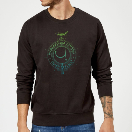 Harry Potter Wingardium Leviosa Sweatshirt - Black - M - Black