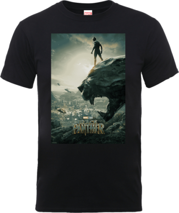 Black Panther Poster T-Shirt - Black - XXL
