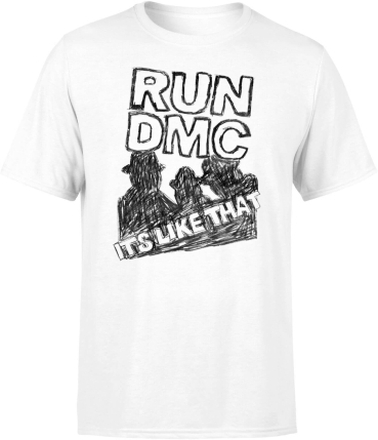Run DMC It's Like That Men's T-Shirt - White - XXL