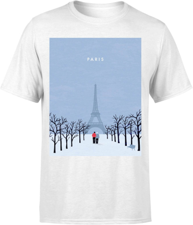 Paris Men's T-Shirt - White - 5XL - White