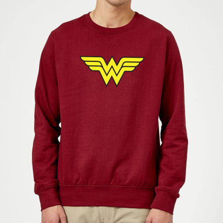 Justice League Wonder Woman Logo Sweatshirt - Burgundy - XXL - Burgundy
