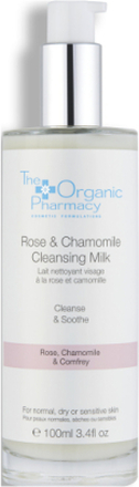 Rose & Chamomile Cleansing Milk Beauty WOMEN Skin Care Face Cleansers Milk Cleanser Nude The Organic Pharmacy*Betinget Tilbud