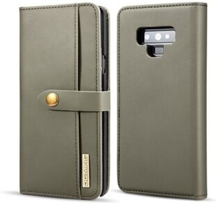 DG.MING Detachable 2-in-1 Split Leather Wallet Protection Shell + PC Back Case for Samsung Galaxy No